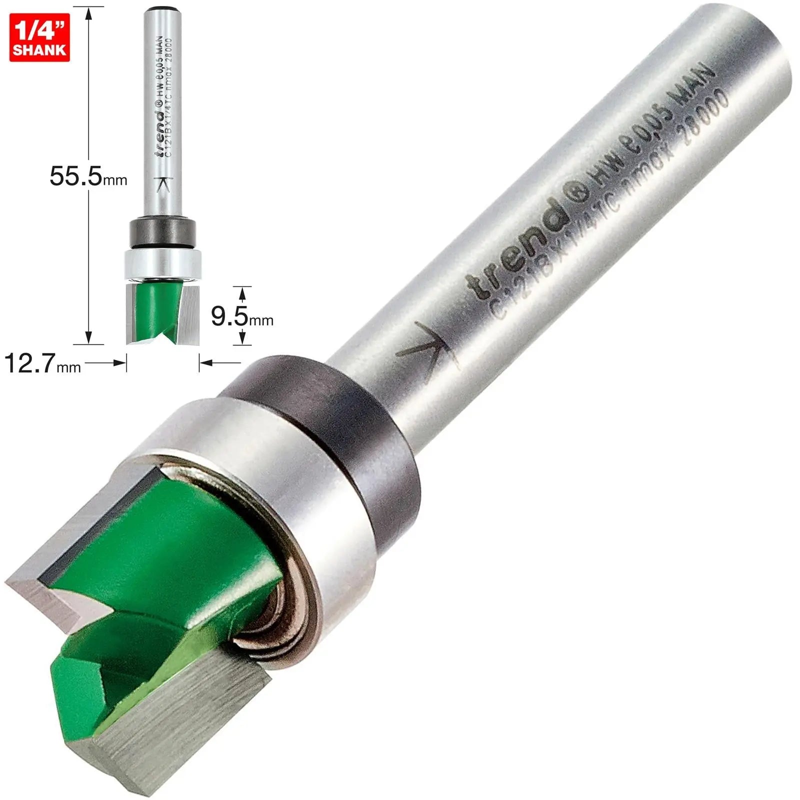 Trend Template Profile 12.7mm Diameter  C121BX1/4TC