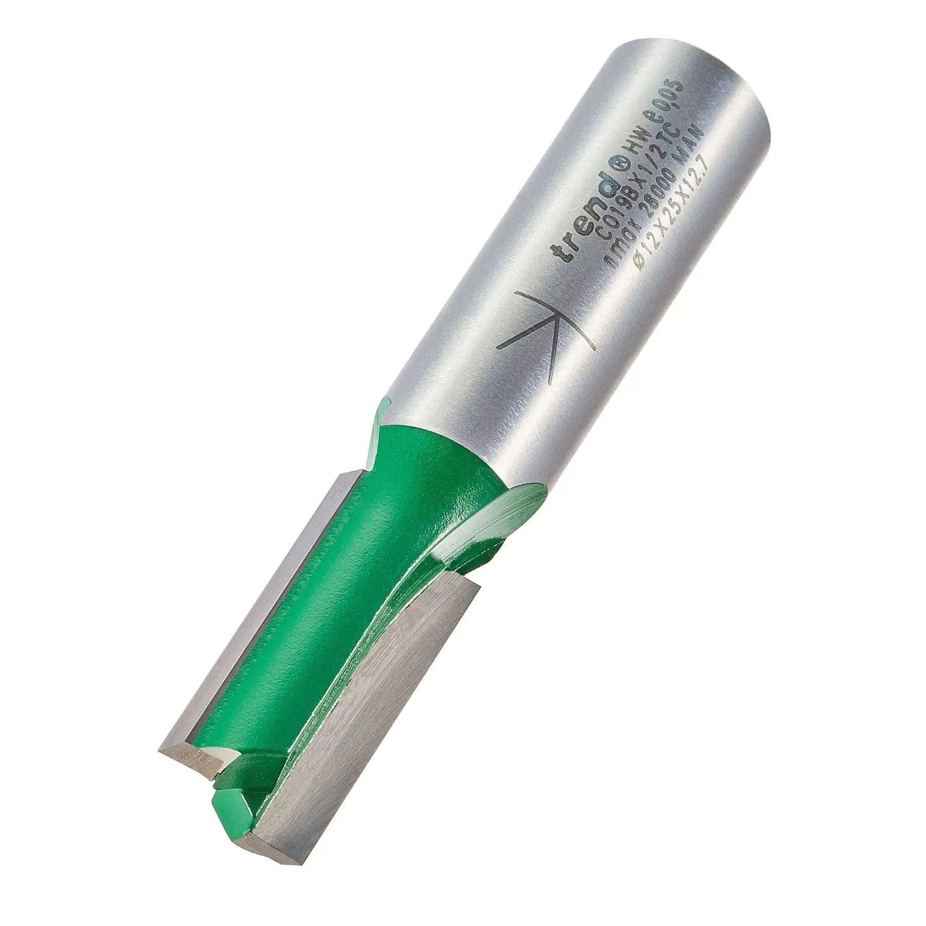 Trend Two Flute 12mm Diameter C019BX1/2TC White Rose Tools