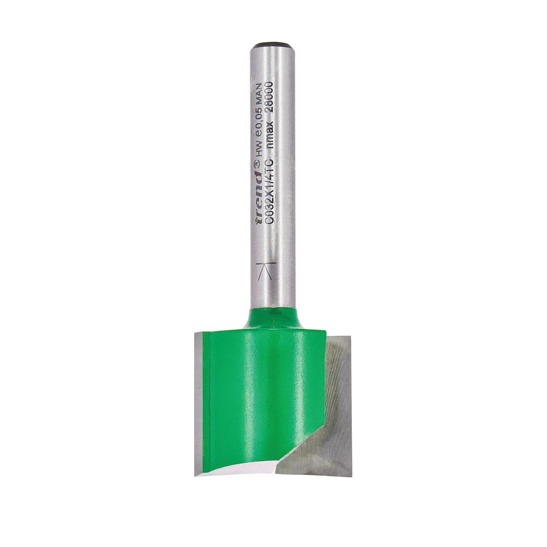 Trend Two Flute Cutter 22.2mm Diameter C032X1/4TC White Rose Tools