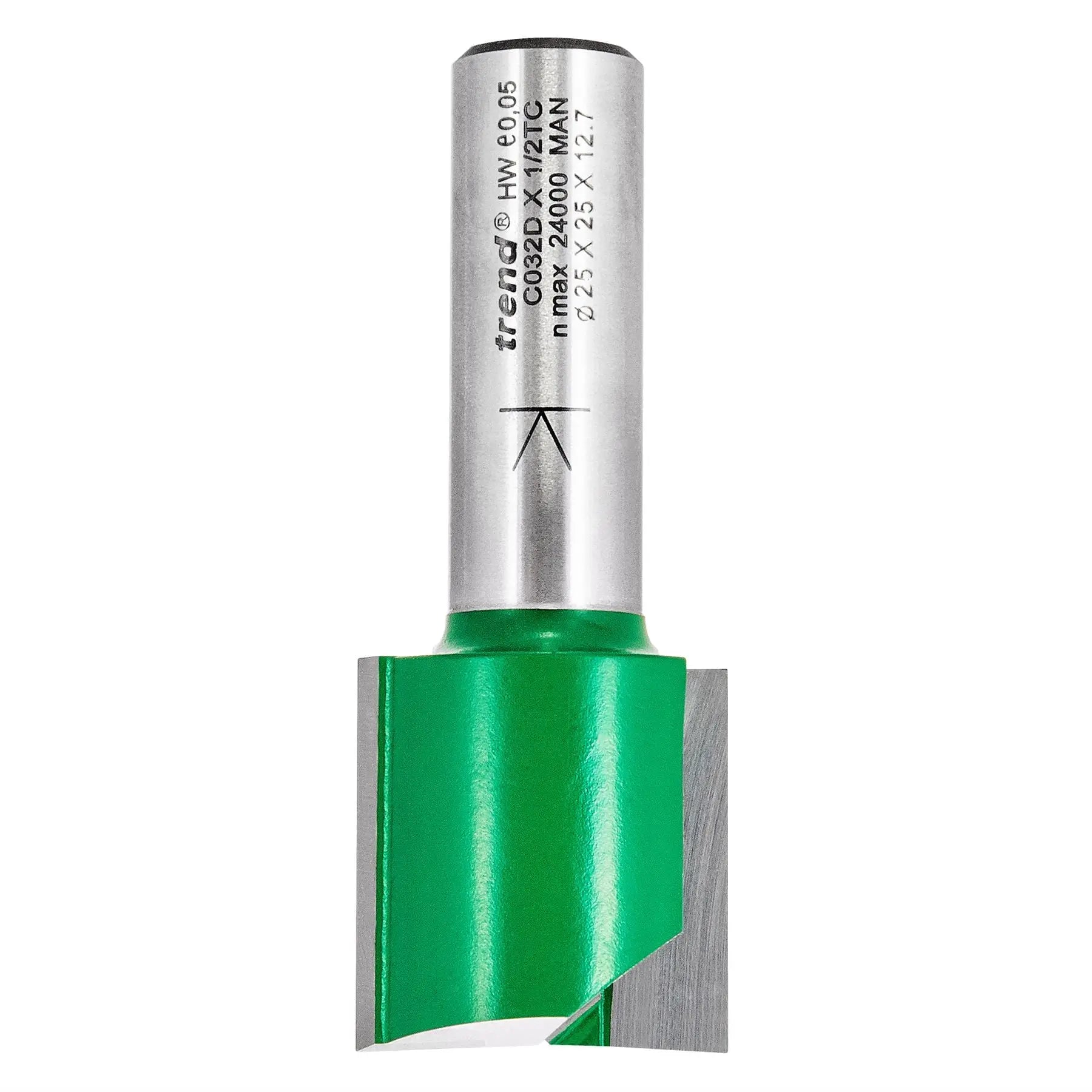 Trend Two Flute Cutter 25mm Diameter C032DX1/2TC  White Rose Tools