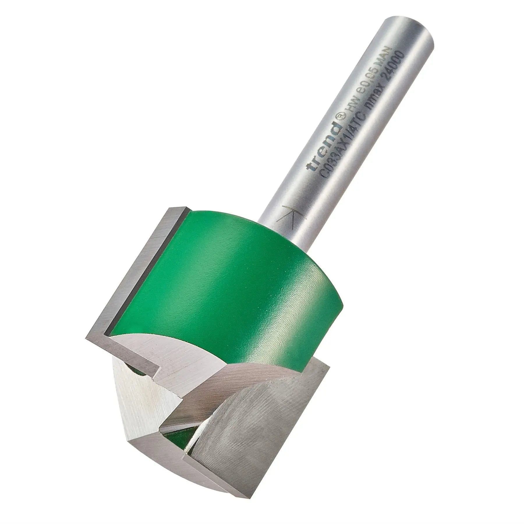 Trend Two Flute Cutter 25mm Diameter C033AX1/4TC White Rose Tools