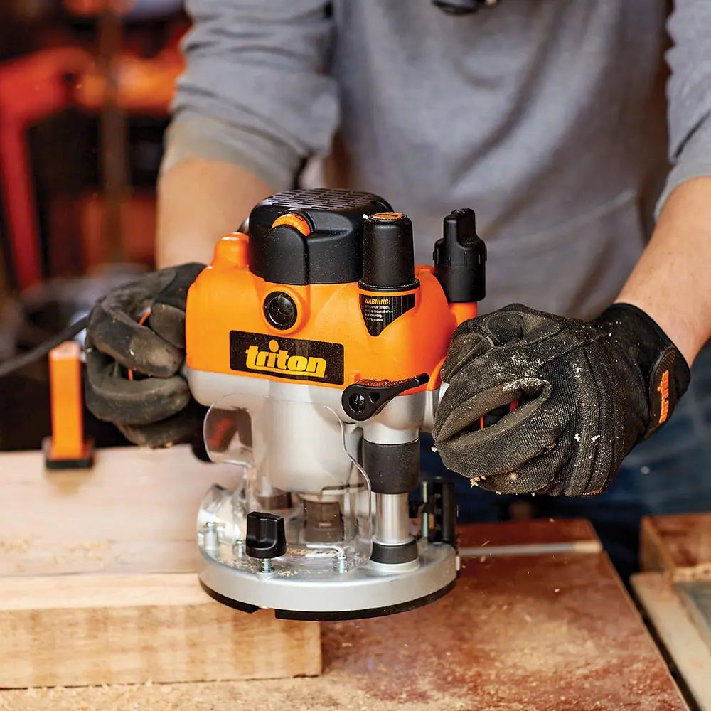 Triton 1400W Dual Mode Precision Plunge Router MOF001 330085  White Rose Tools