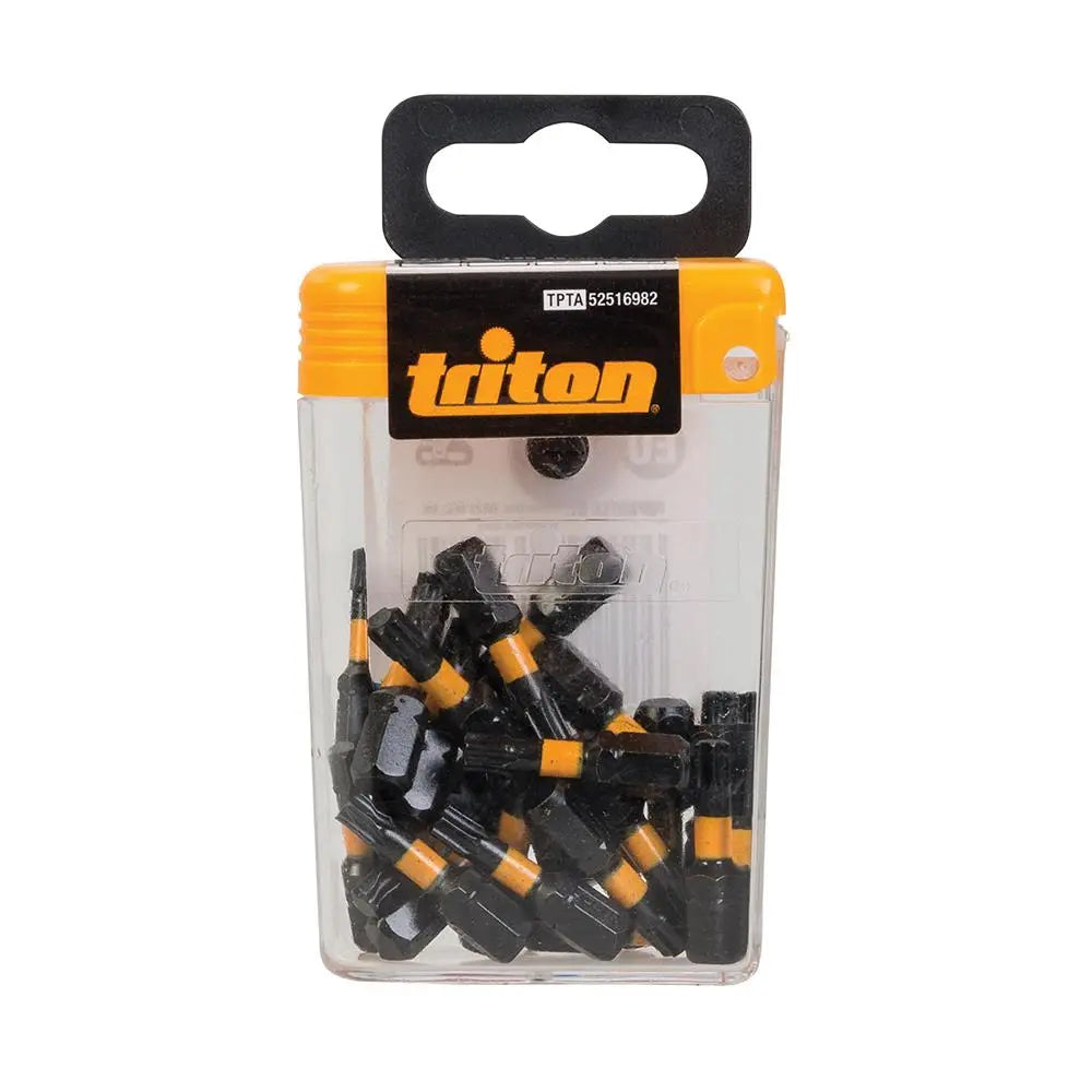 Triton 25 Piece Impact Bit Sets 25mm Pozi, Phillips, Slotted, Torx Or Square