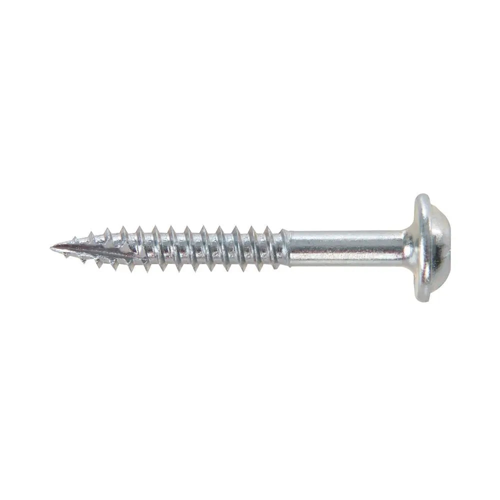 Triton Zinc Pocket-Hole Screws Washer Head Fine P/HF 7 x 1-1/4" 500pk 693383  White Rose Tools