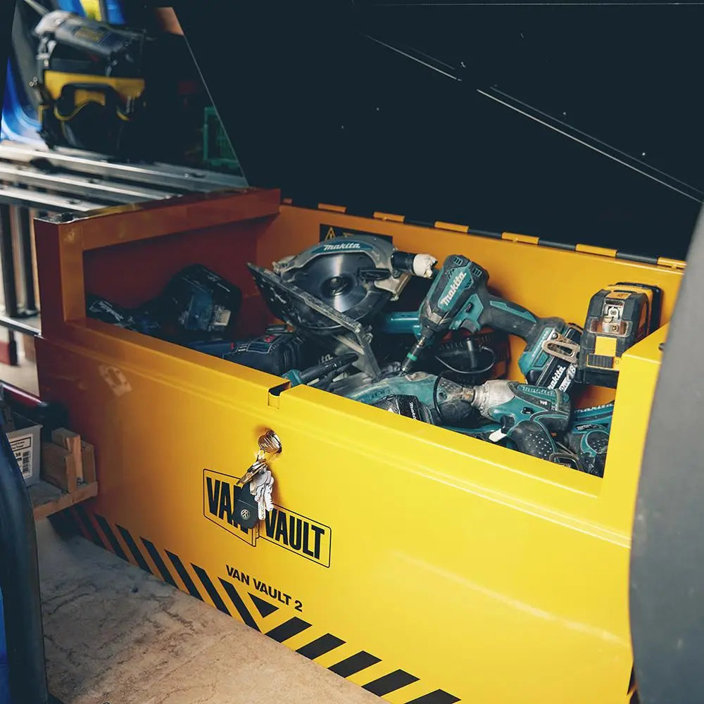 Van Vault 2 Secure Tool Storage Box 48kg 930 x 530 500mm S10810 White Rose Tools