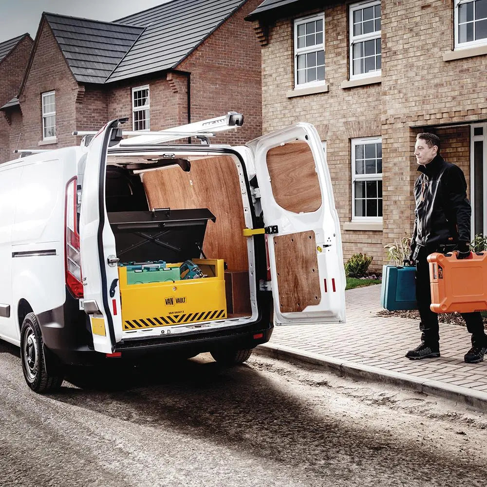 Van Vault 2 Secure Tool Storage Box 48kg 930 x 530 500mm S10810 White Rose Tools