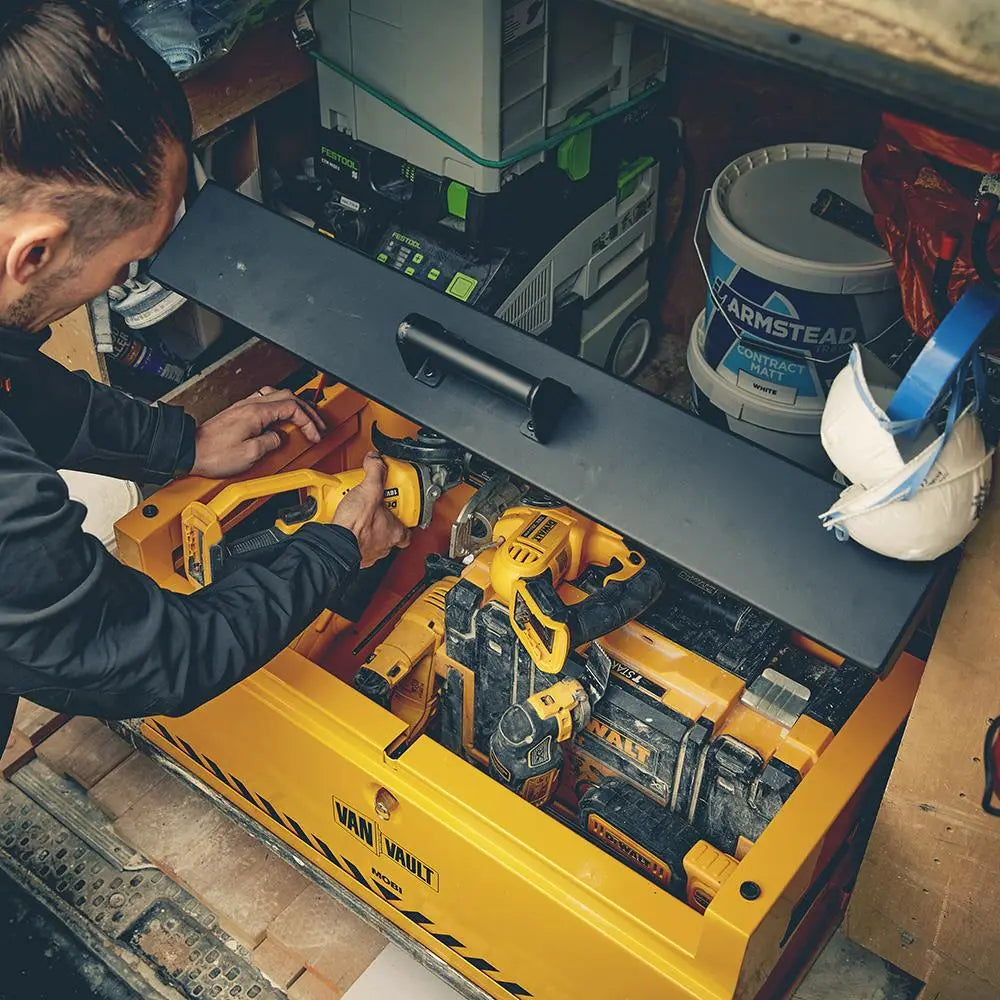 Van Vault Mobi with Docking Station 780 x 415 370mm S10850 White Rose Tools