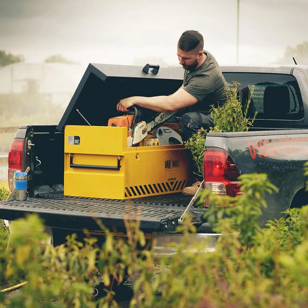 Van Vault Outback Secure Tool Storage Box 60kg 1340 x 530 490mm S10820 White Rose Tools