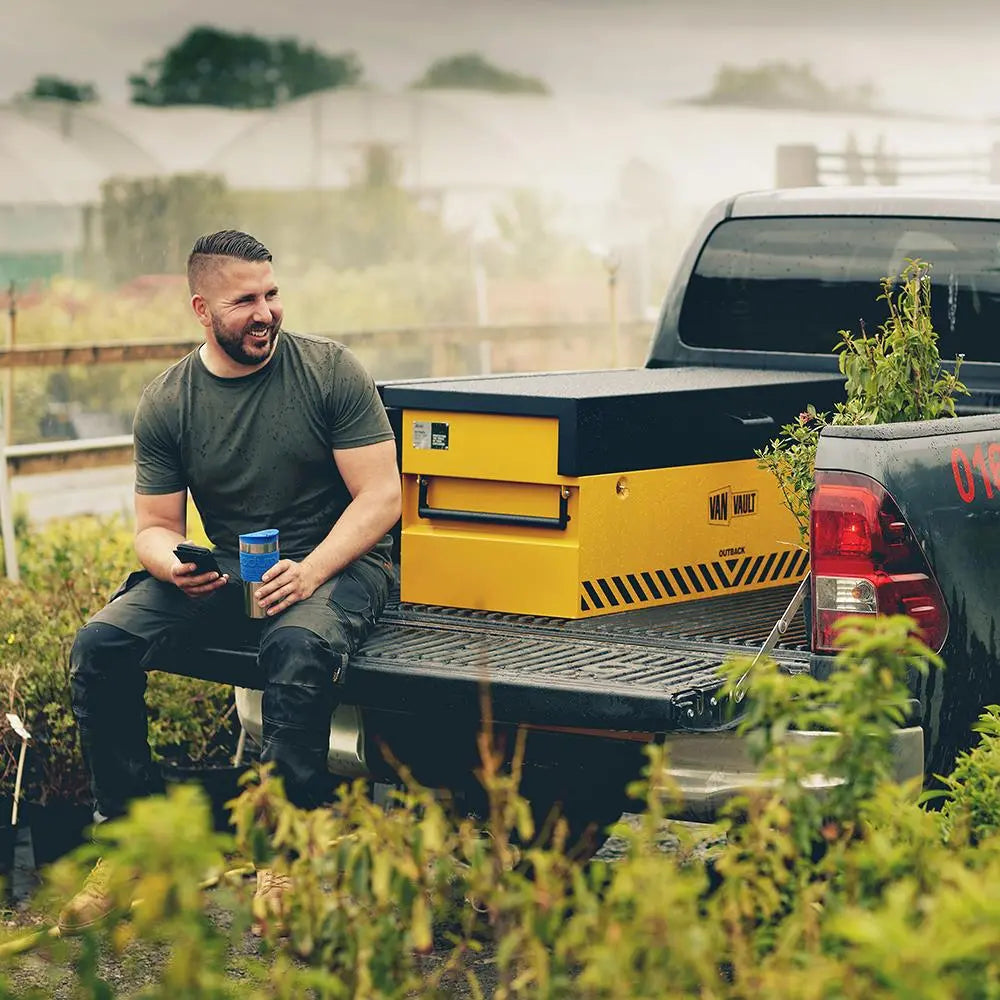 Van Vault Outback Secure Tool Storage Box 60kg 1340 x 530 490mm S10820 White Rose Tools