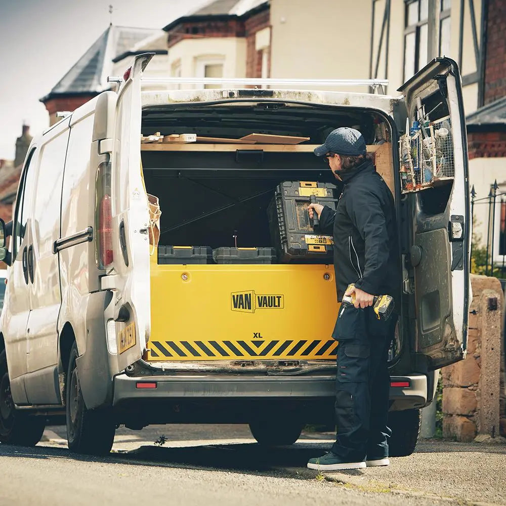 Van Vault Secure Tool Storage Box XL 82kg 1190 x 645 x 635mm S10840 White Rose Tools