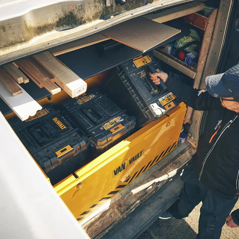 Van Vault Secure Tool Storage Box XL 82kg 1190 x 645 x 635mm S10840 White Rose Tools