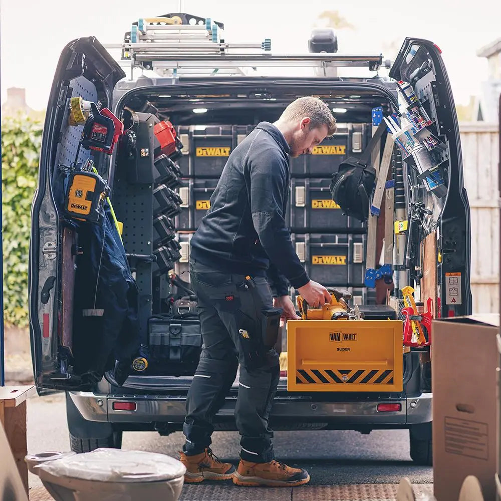 Van Vault Slider Secure Tool Storage Drawer 52.5kg 500 x 1200 310mm S10870 White Rose Tools
