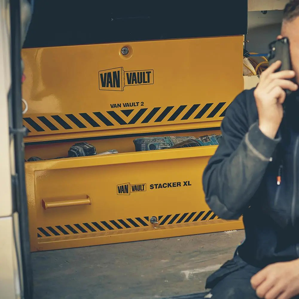 Van Vault Stacker Secure Tool Storage Box 39kg 910 x 485 313mm S10890 White Rose Tools