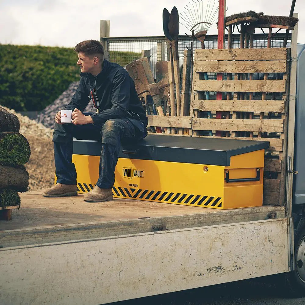 Van Vault Tipper Tool Secure Storage Box 80kg 1815 x 560 x 490mm S10830  White Rose Tools