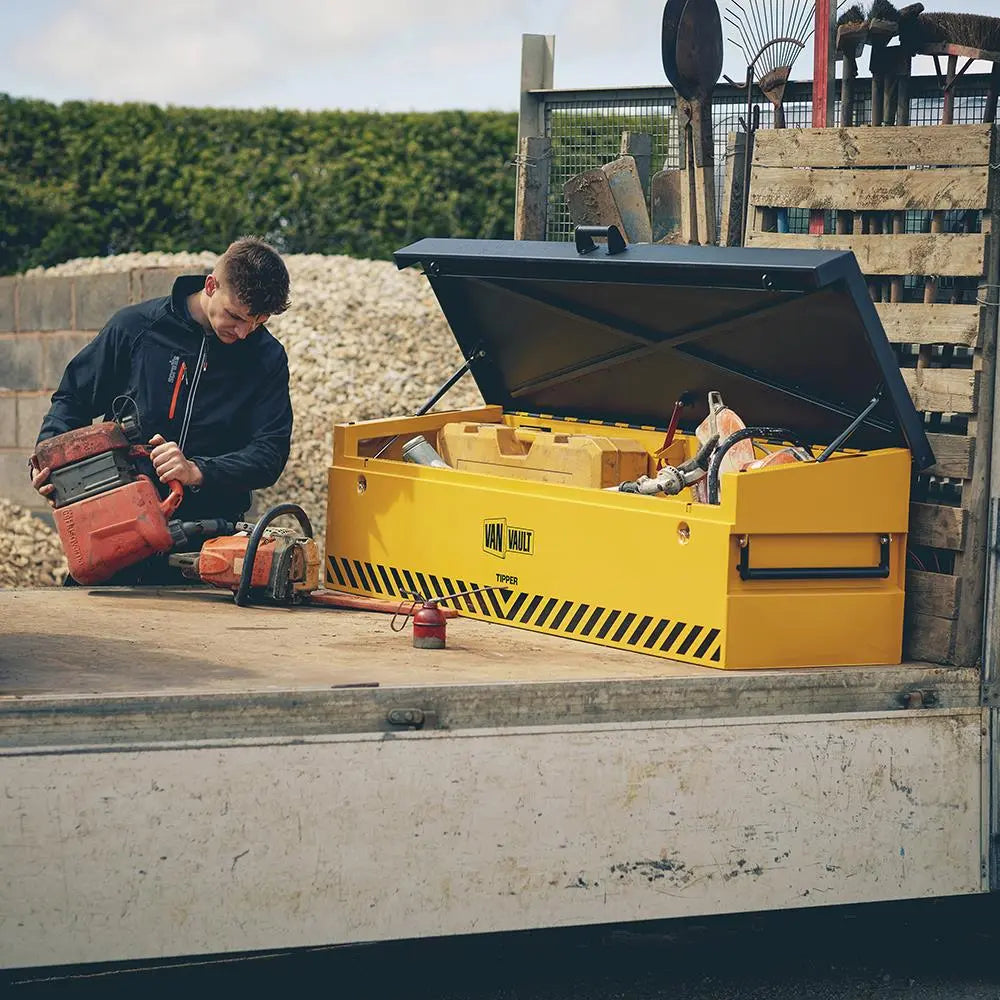 Van Vault Tipper Tool Secure Storage Box 80kg 1815 x 560 x 490mm S10830  White Rose Tools