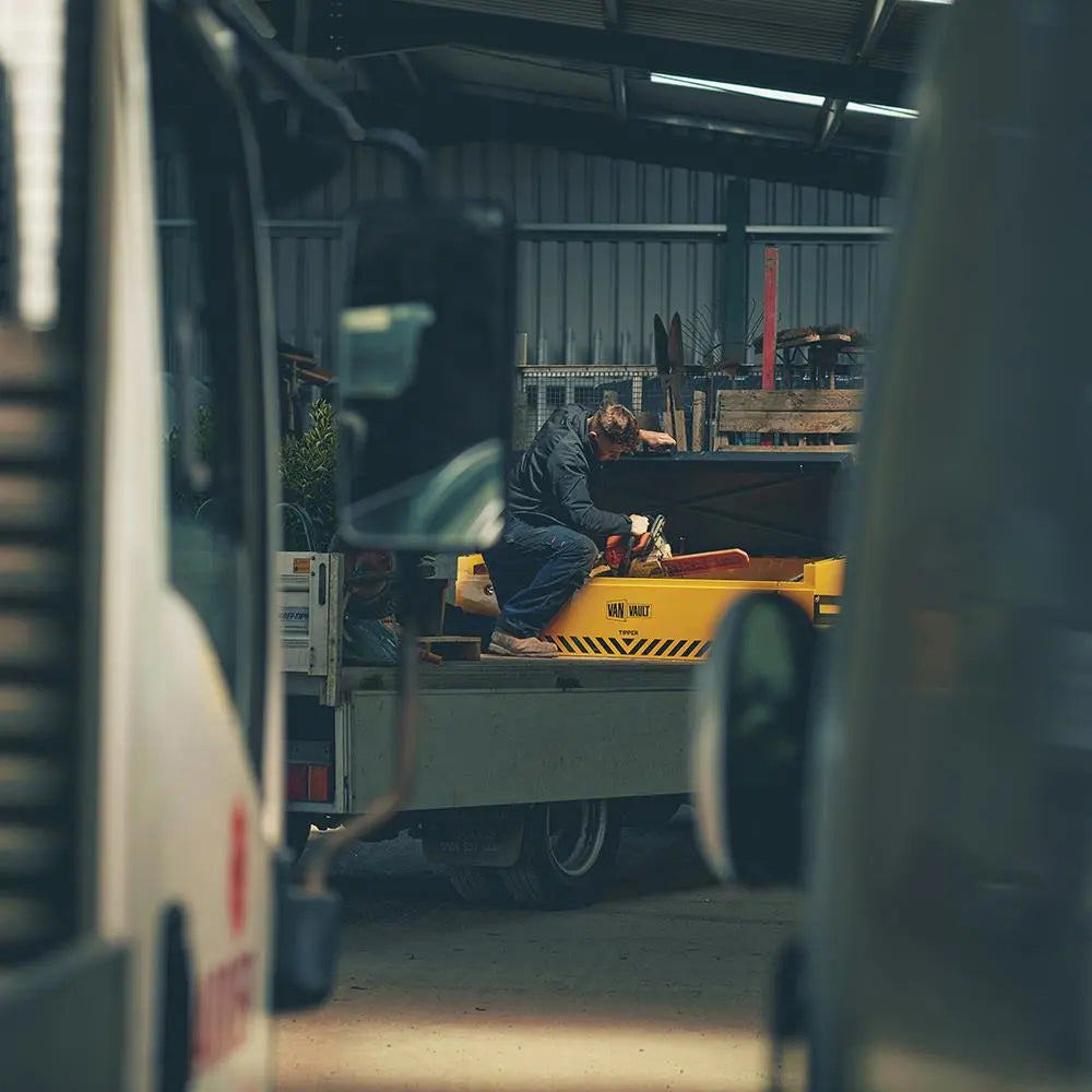 Van Vault Tipper Tool Secure Storage Box 80kg 1815 x 560 x 490mm S10830  White Rose Tools