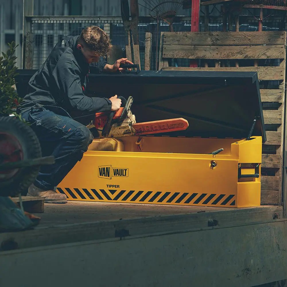 Van Vault Tipper Tool Secure Storage Box 80kg 1815 x 560 x 490mm S10830  White Rose Tools