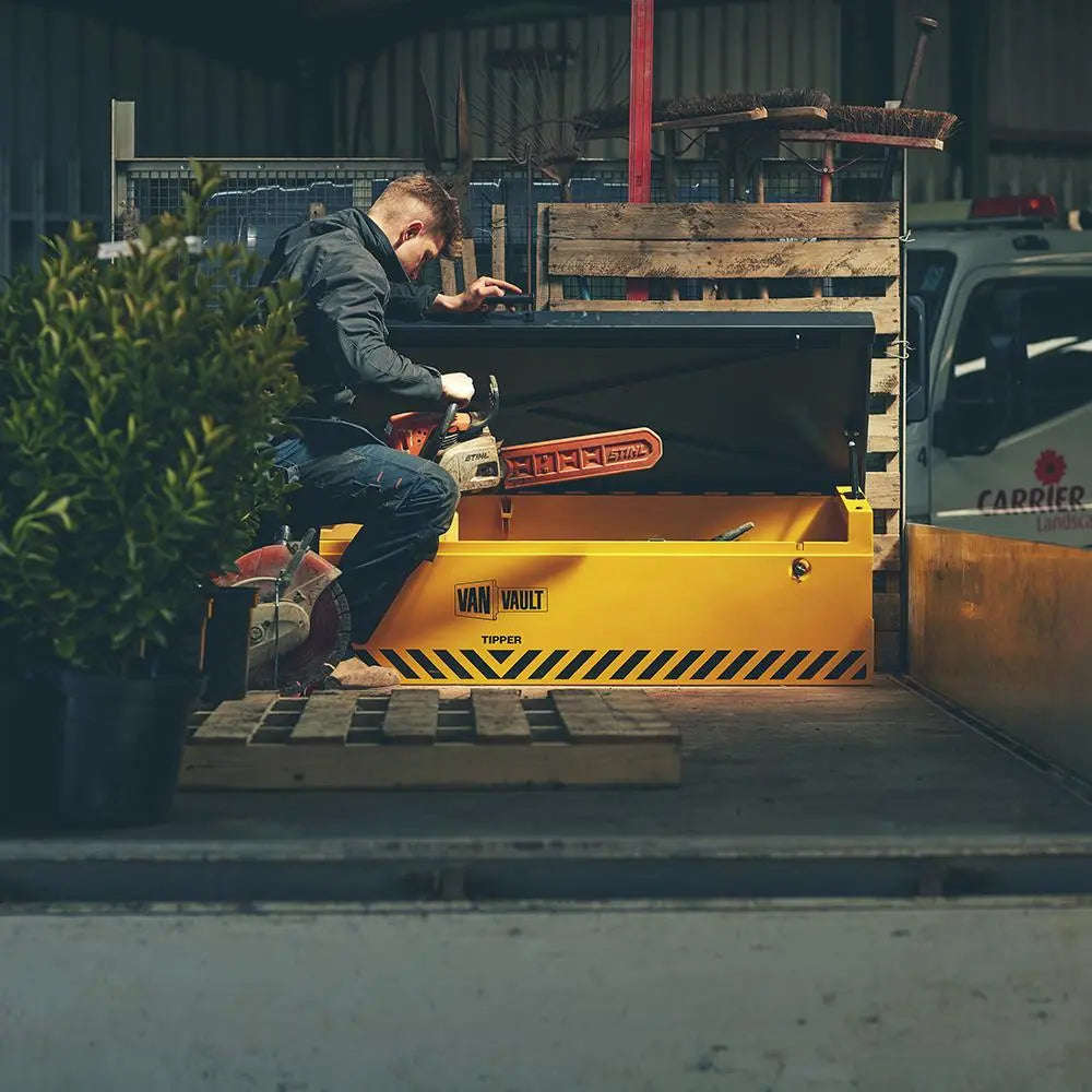 Van Vault Tipper Tool Secure Storage Box 80kg 1815 x 560 x 490mm S10830  White Rose Tools