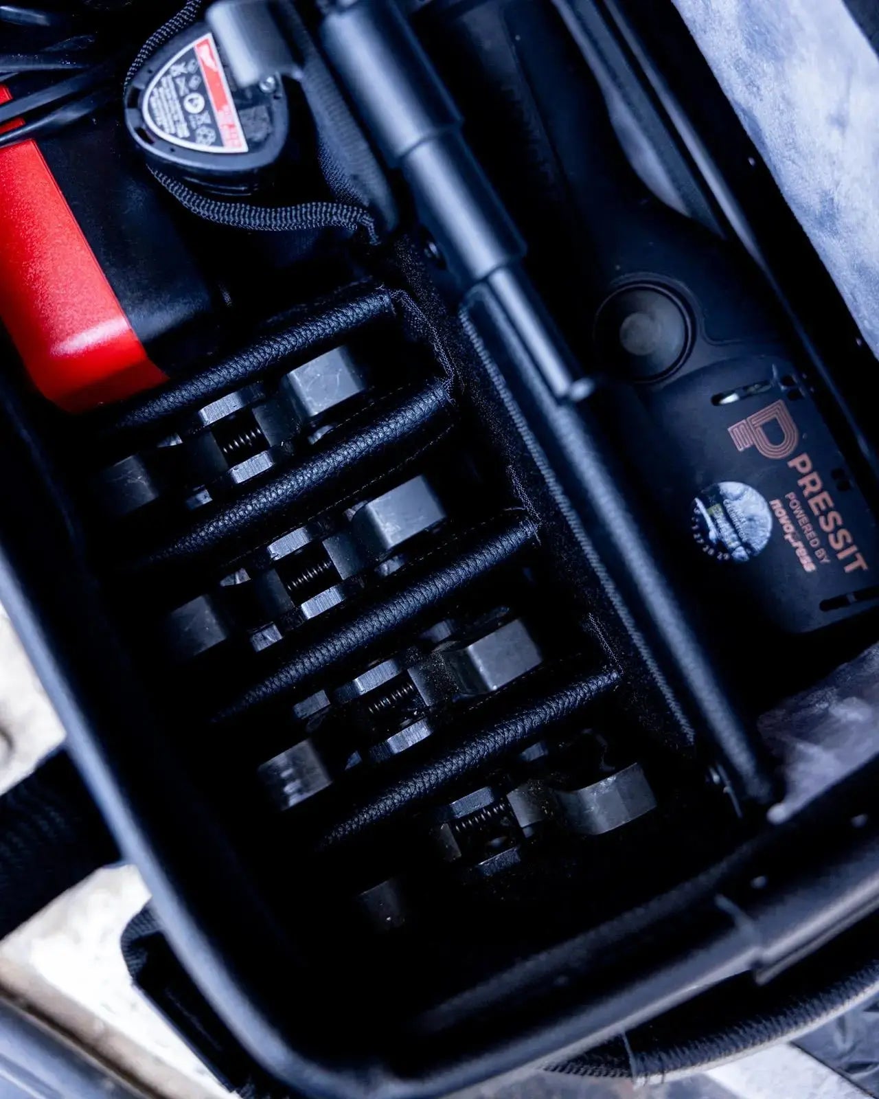 Velocity Rogue 100 Press Bag Shadow Black Connect Compatible PB-100-B White Rose Tools