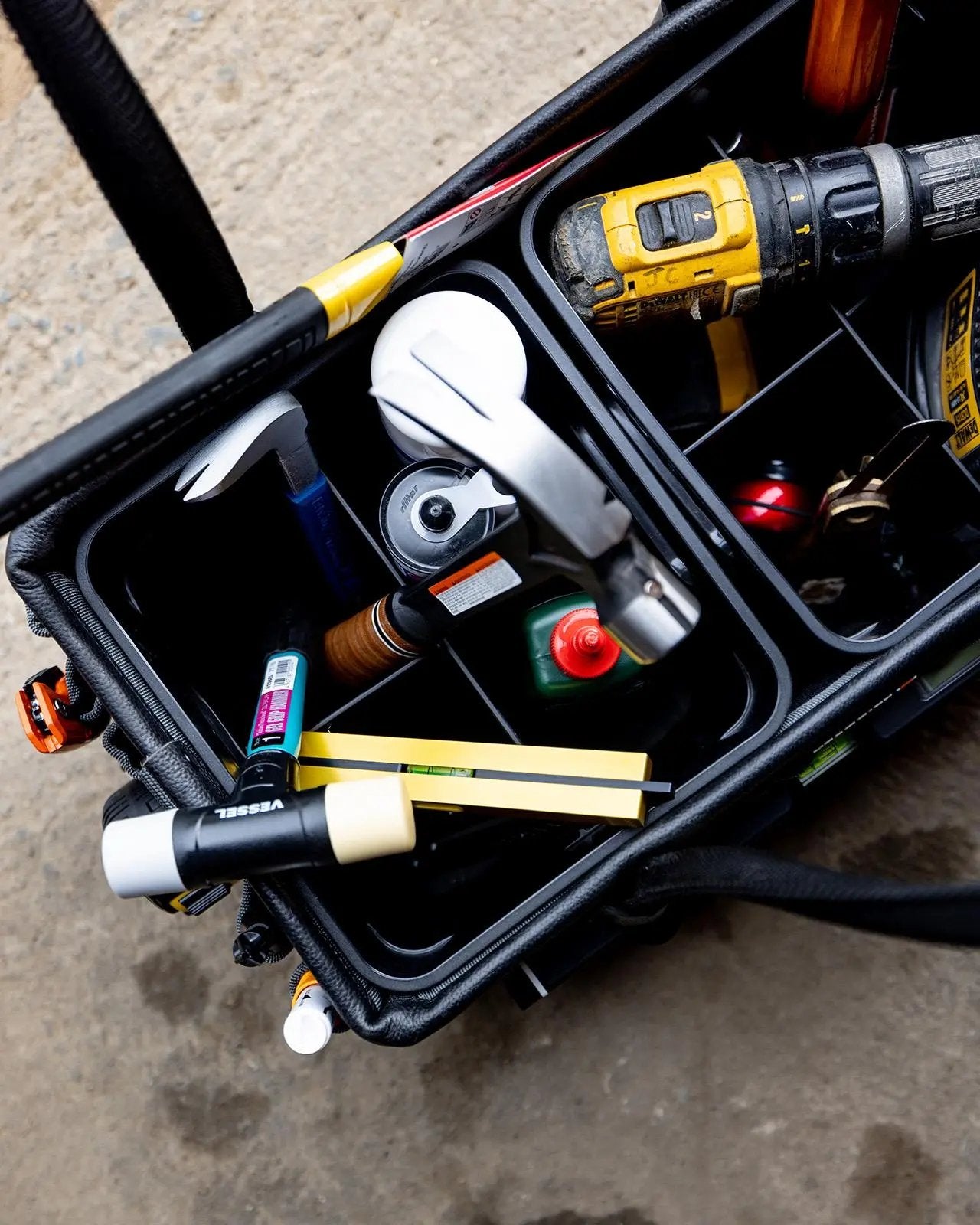 Velocity Rogue 11.0 Contractors Bag Black VR-1701 White Rose Tools