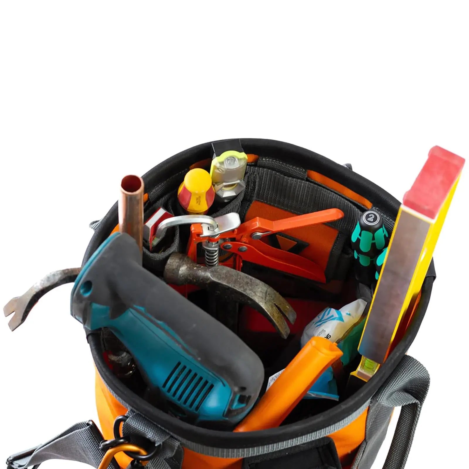 Velocity Rogue 2.5 Bucket Bag Orange VR-2809 White Rose Tools