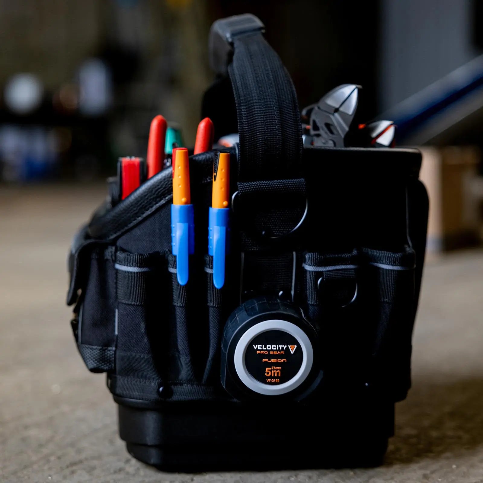 Velocity Rogue 30XS Open Tote Black OT-30XS-B White Rose Tools