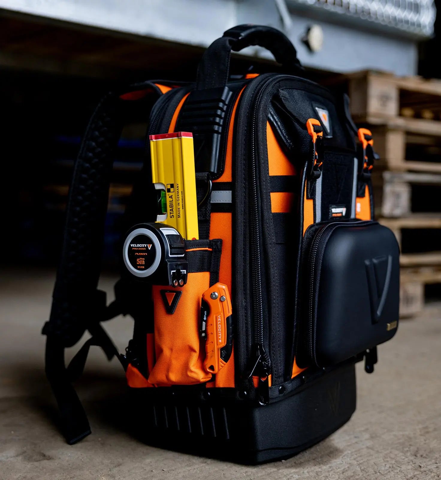 Velocity Rogue 50 Backpack Orange Connect Compatible BP-50-O-C White Rose Tools