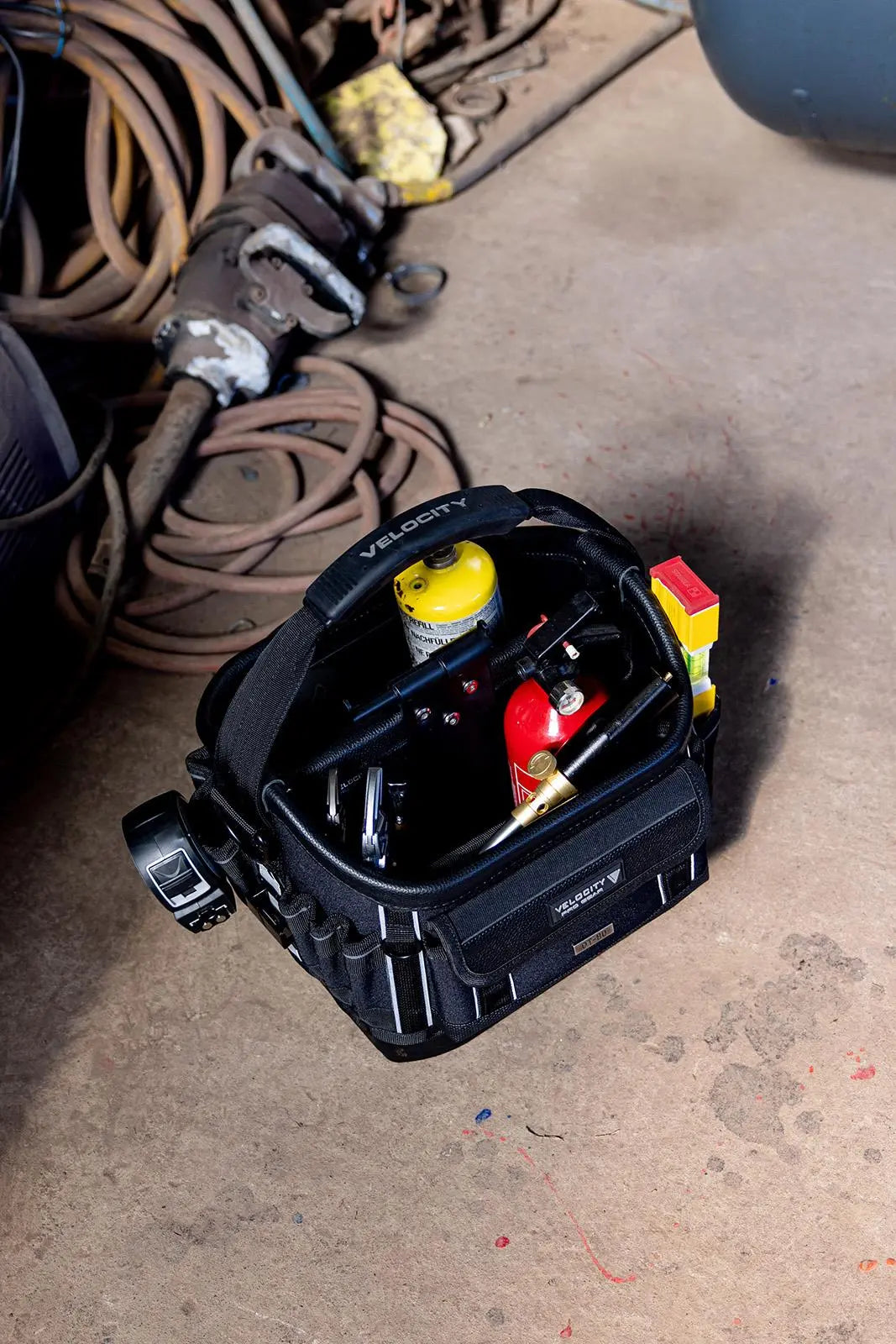 Velocity Rogue 80XS PB XS Soldering Bag Open Tote - Shadow Black OT-80XS-B  White Rose Tools