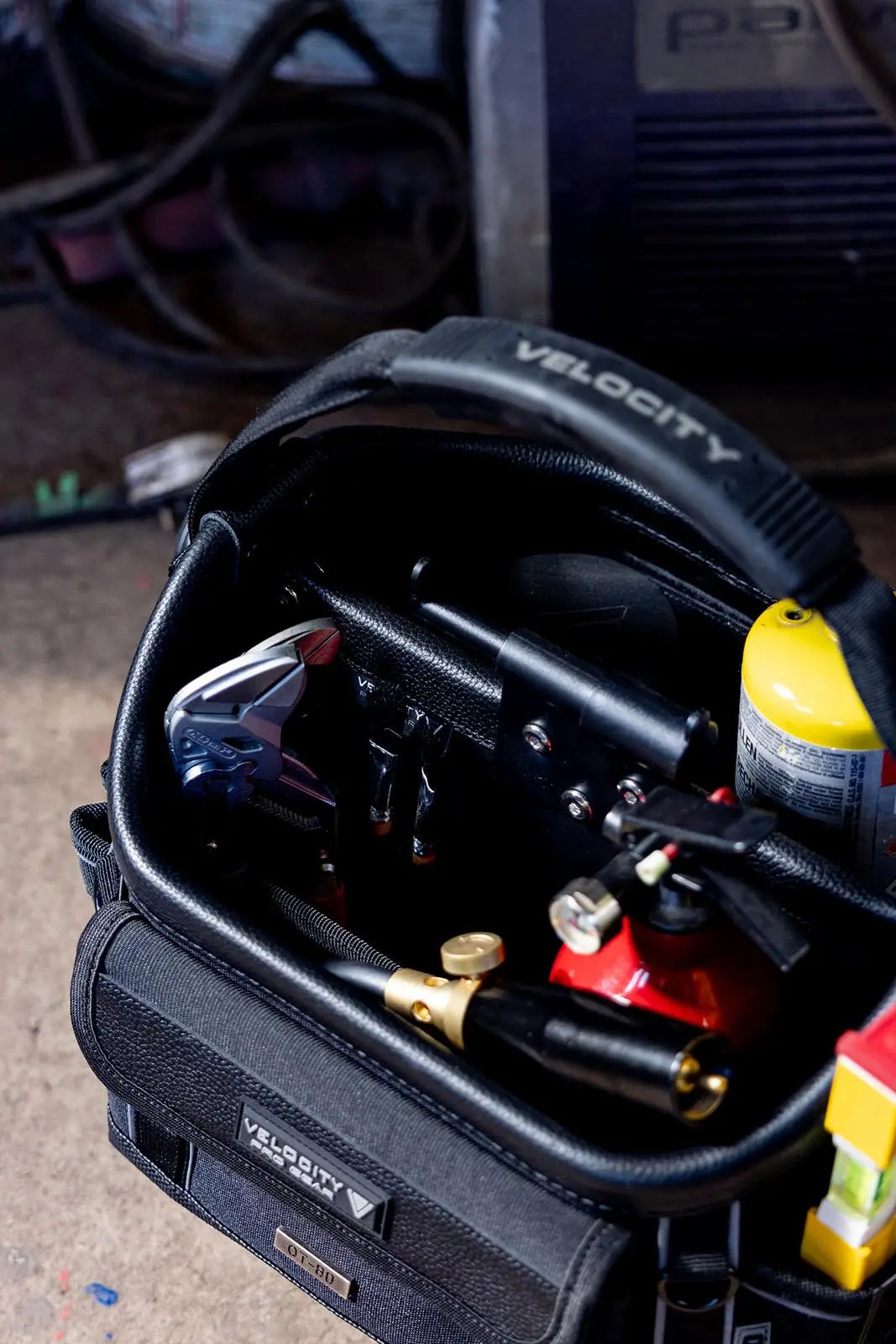 Velocity Rogue 80XS PB XS Soldering Bag Open Tote - Shadow Black OT-80XS-B  White Rose Tools