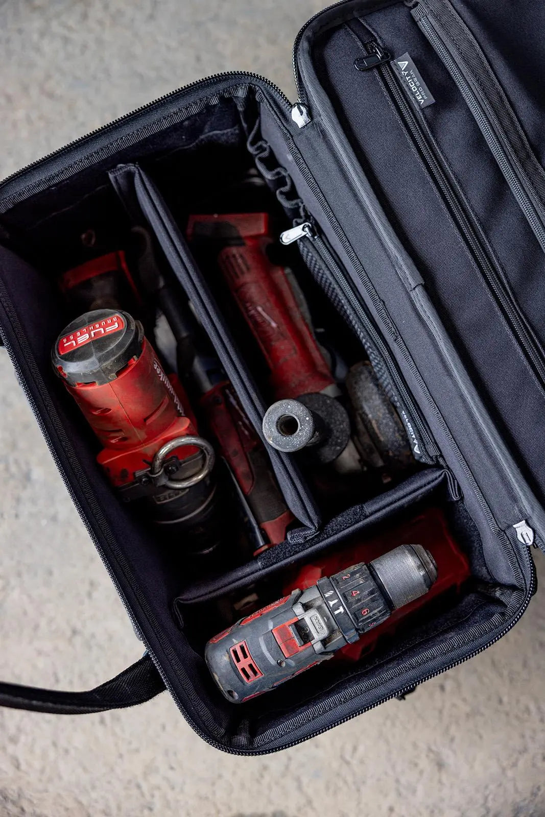 Velocity Rogue 85 Power Tool Bag Shadow Black Connect Compatible PTB-85-B White Rose Tools