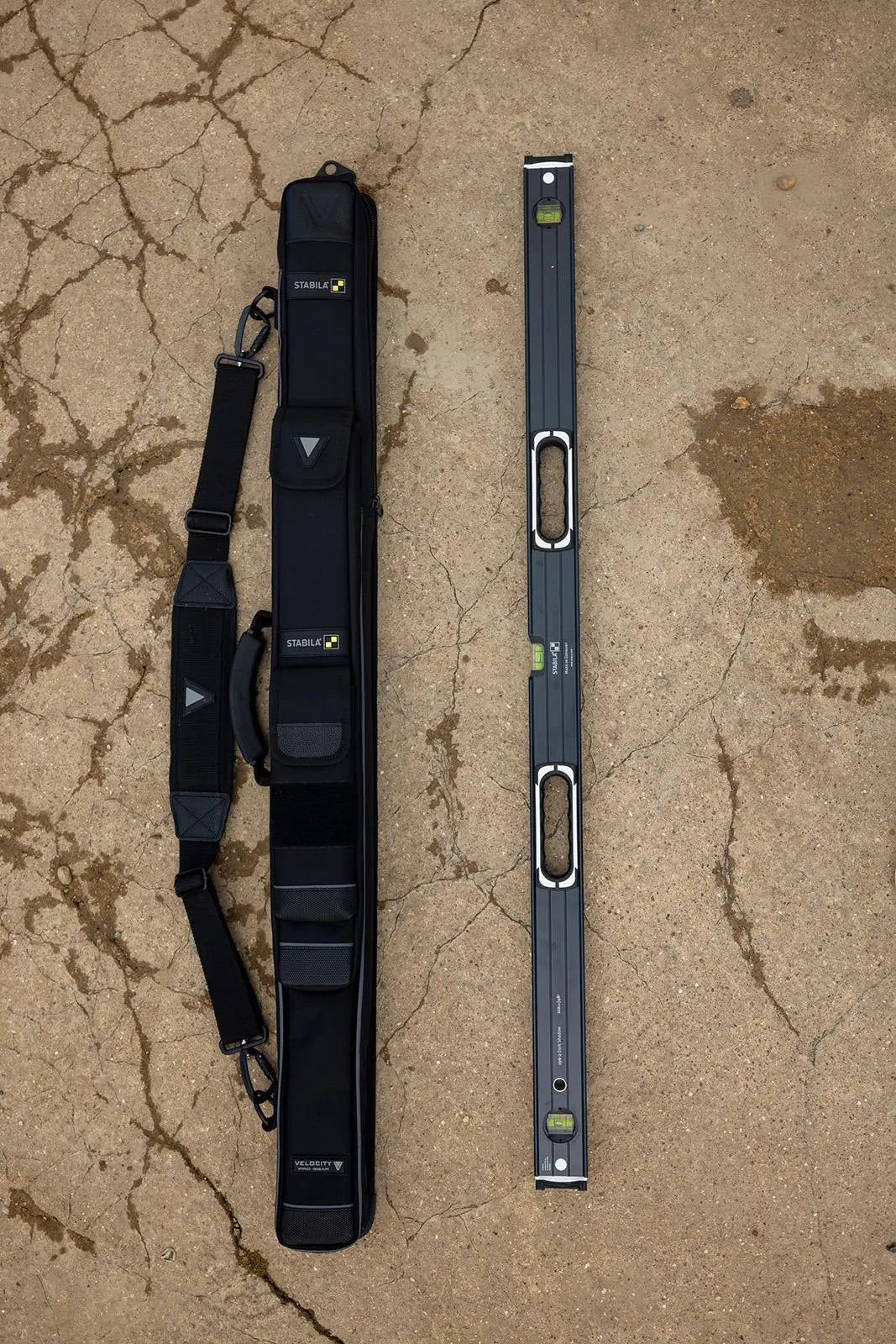 Velocity Stabila Dark Shadow Spirit Level Bag Black Limited Edition VR-0888  White Rose Tools