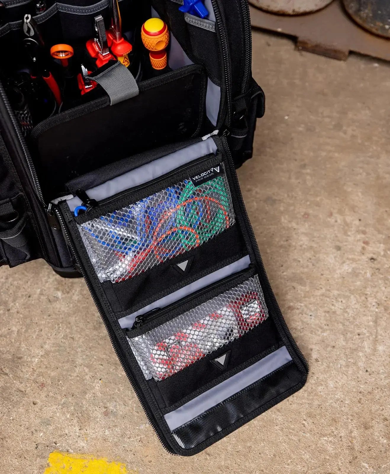 Velocity Tester Backpack BP22 Shadow Black Connect Compatible BP-22-B White Rose Tools