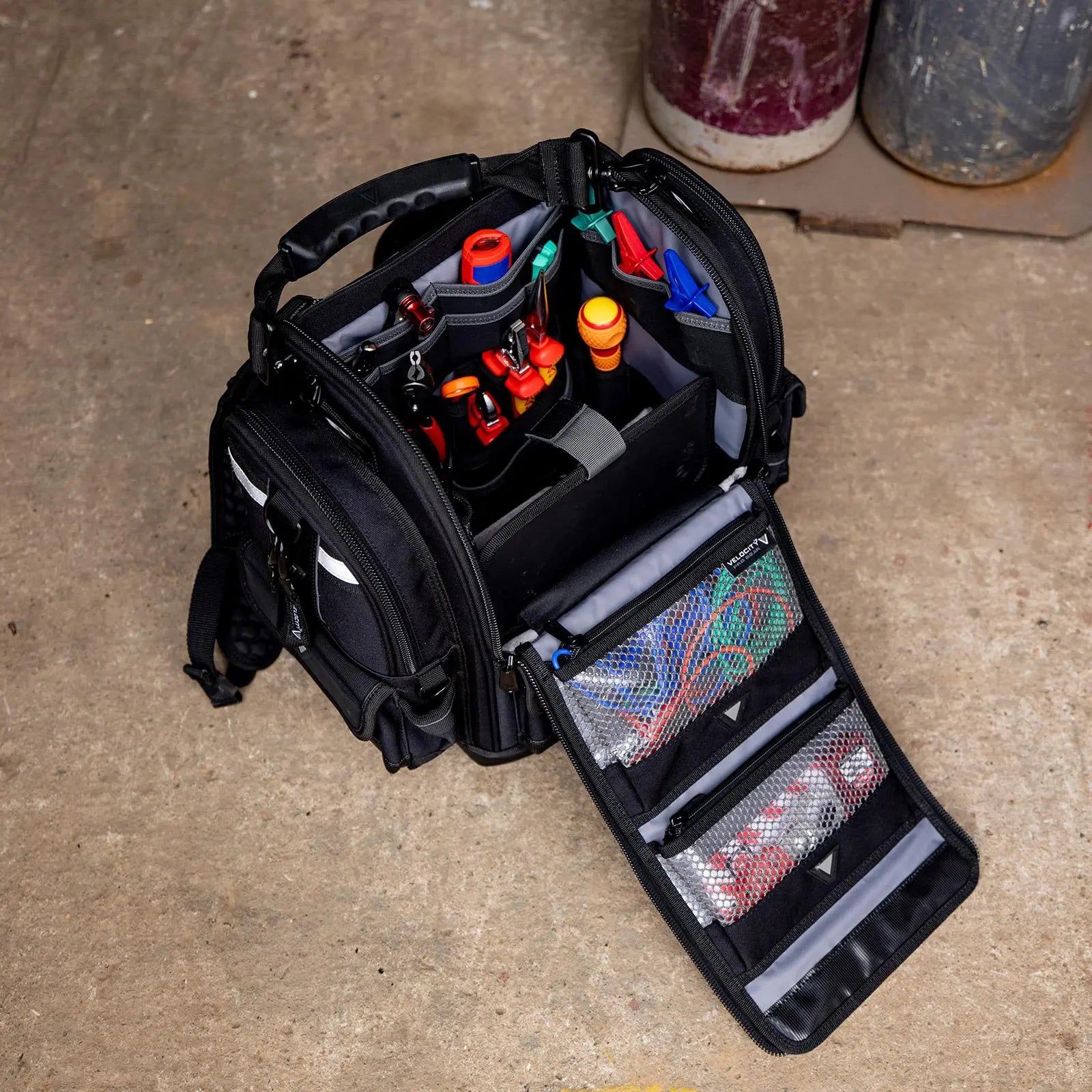 Velocity Tester Backpack BP22 Shadow Black Connect Compatible BP-22-B White Rose Tools