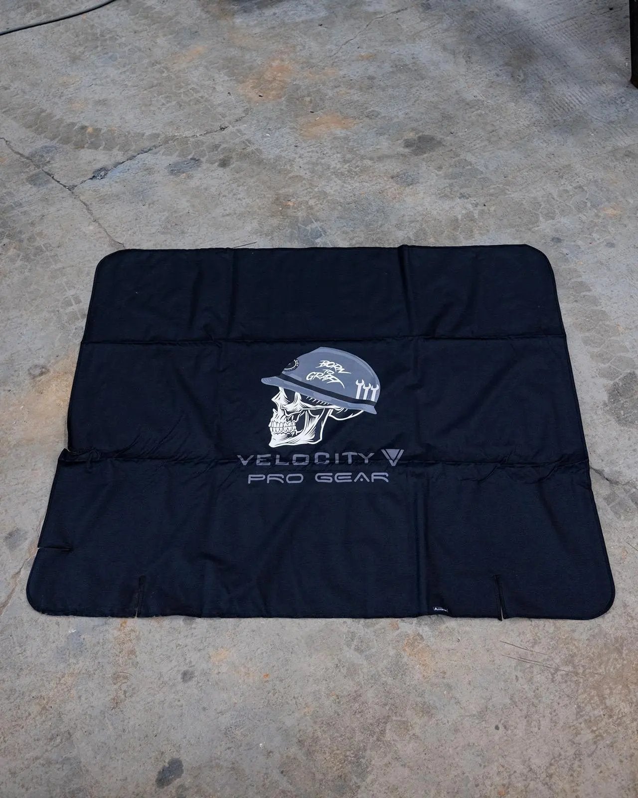 Velocity Work Mat Waterproof 1800 x 1460mm Shadow Black WM-04 White Rose Tools