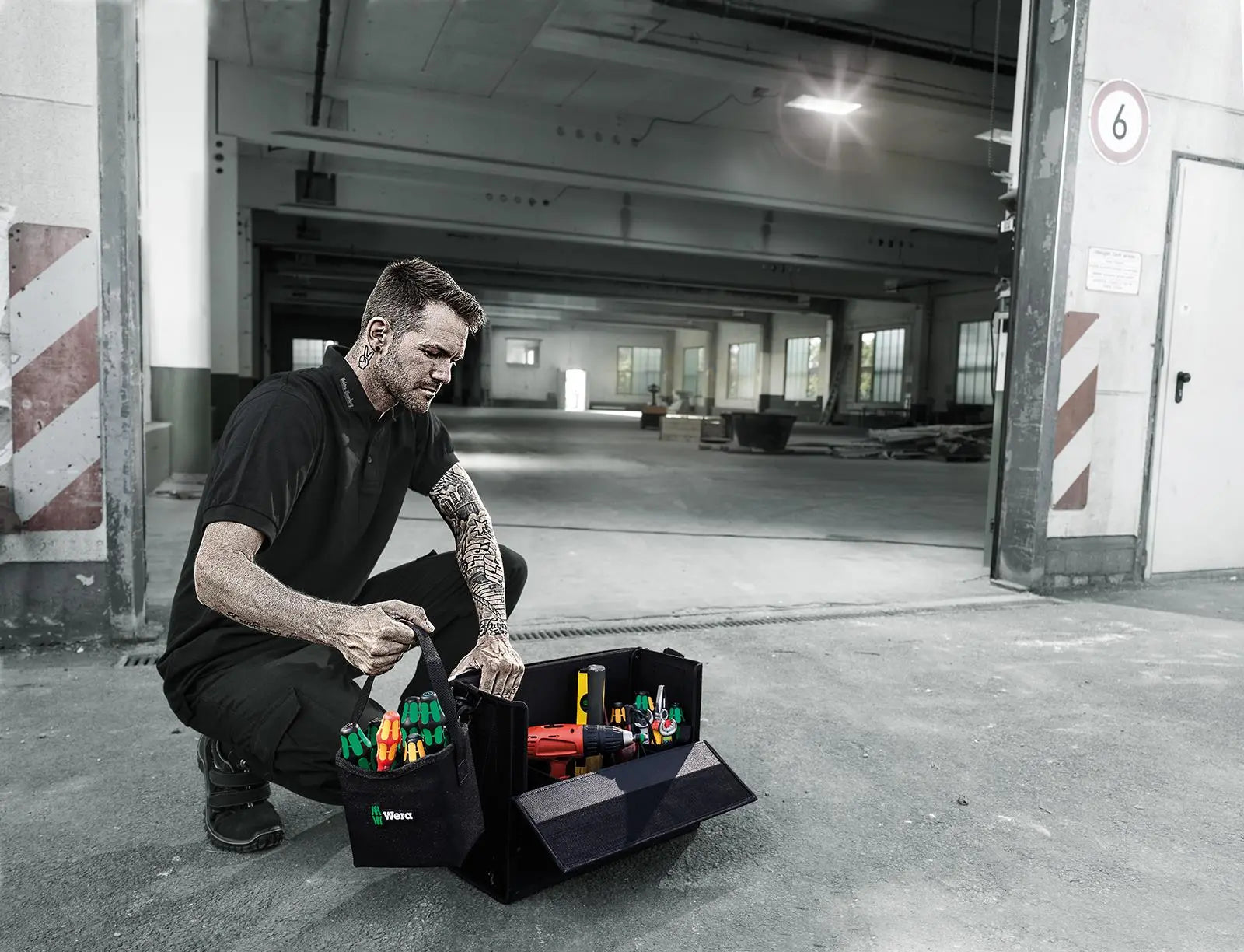 Wera 2go 2 XL Tool Container 2 Piece Tool Storage Bag White Rose Tools