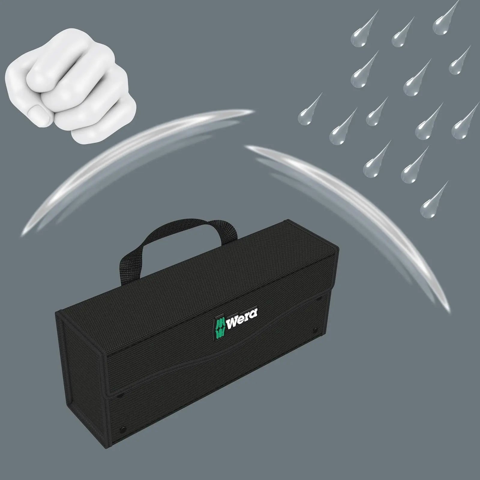 Wera 2go 3 Tool Box Container Storage White Rose Tools