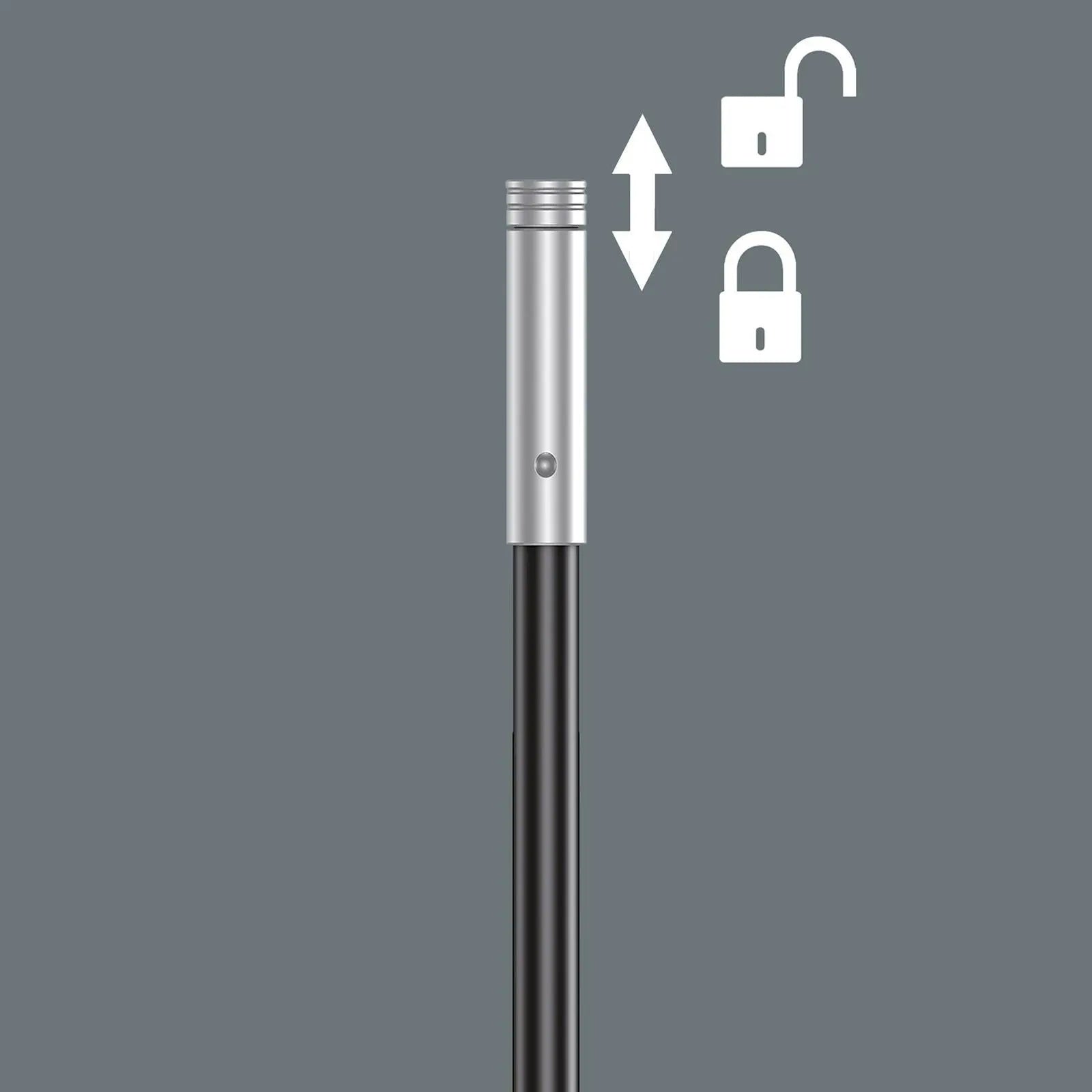 Wera 393 S Kraftform Kompakt Screwdriver Bit Holder Extra Slim with Flexible Shaft