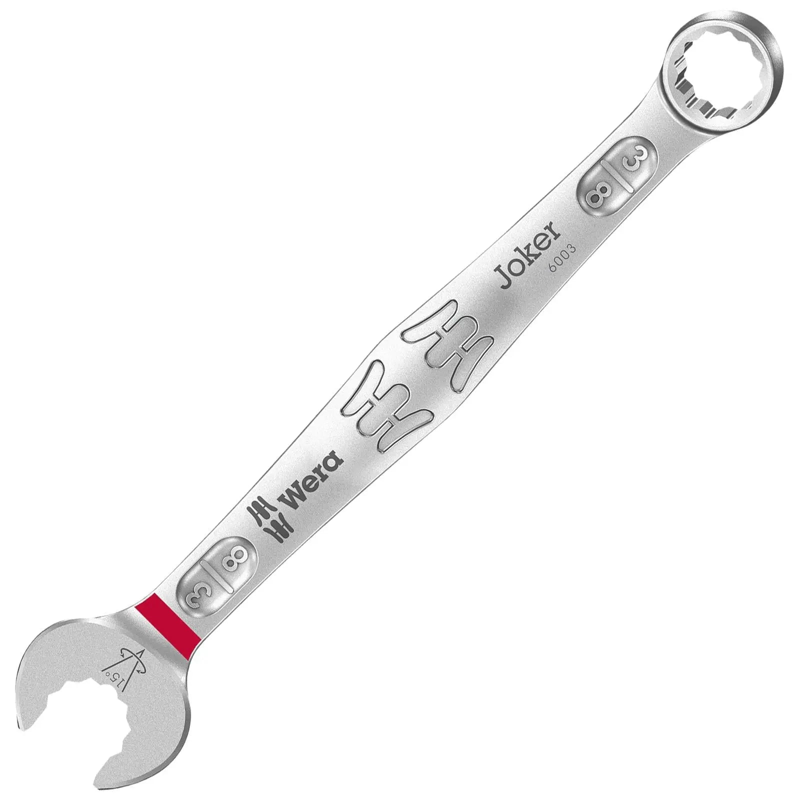Wera 6003 Joker Combination Spanner Wrench Open End Ring Imperial