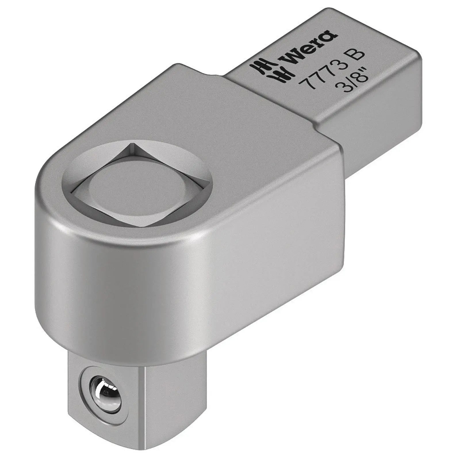 Wera 7773 B 3/8" Square Drive Insert for the Click-Torque X Series with 9x12mm Mounting White Rose Tools