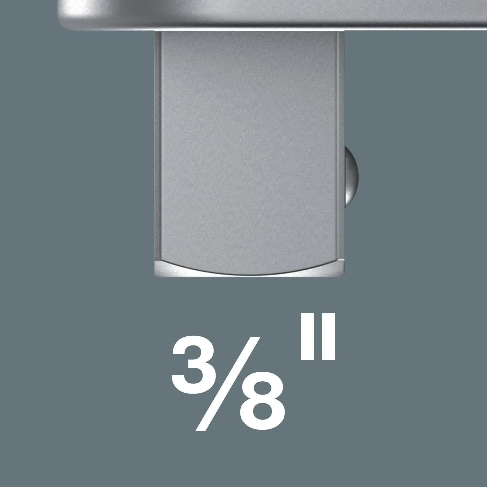 Wera 7773 B 3/8" Square Drive Insert for the Click-Torque X Series with 9x12mm Mounting White Rose Tools