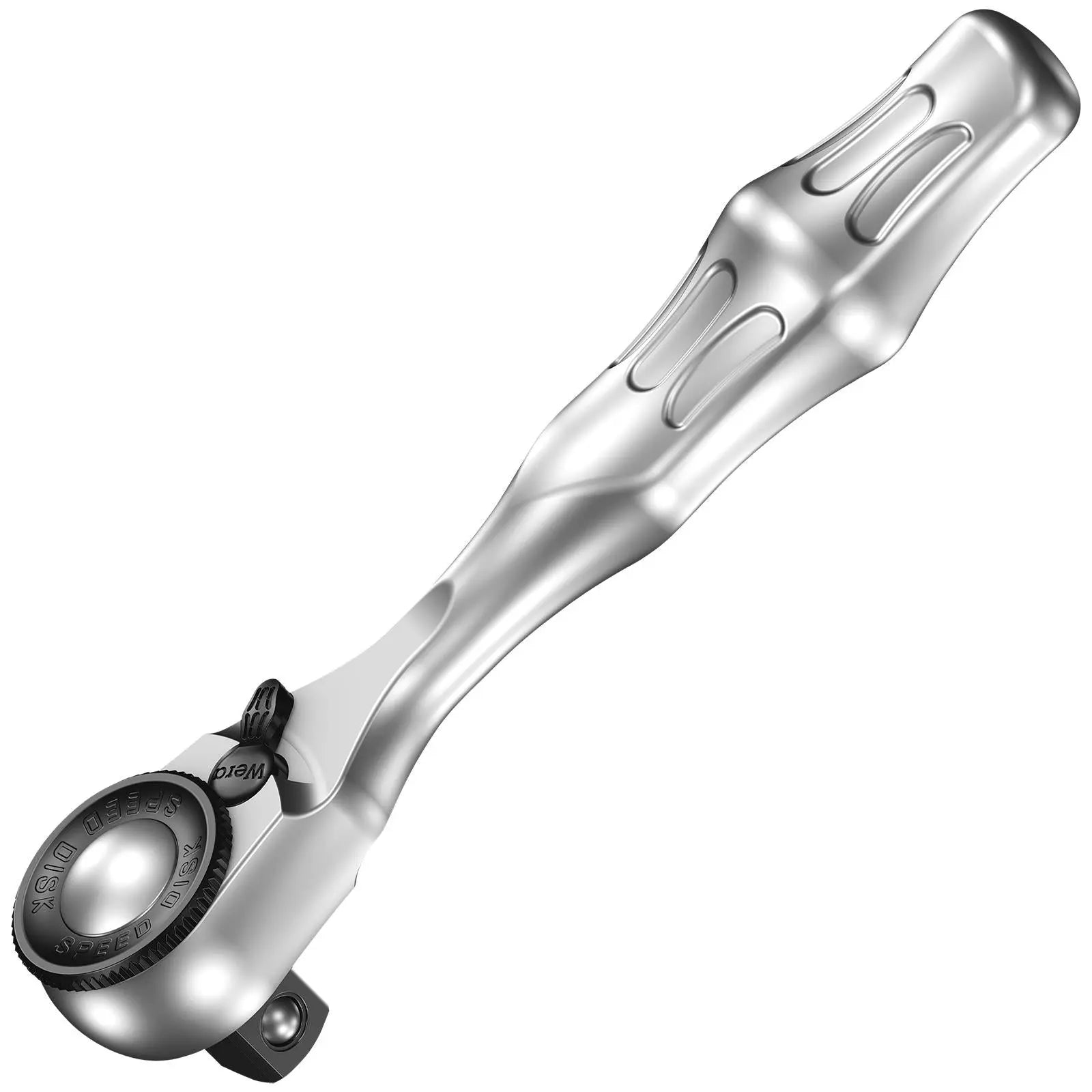 Wera 8008 A Zyklop Mini 3 Socket Ratchet Wrench Handle 1/4" Drive Fine Tooth