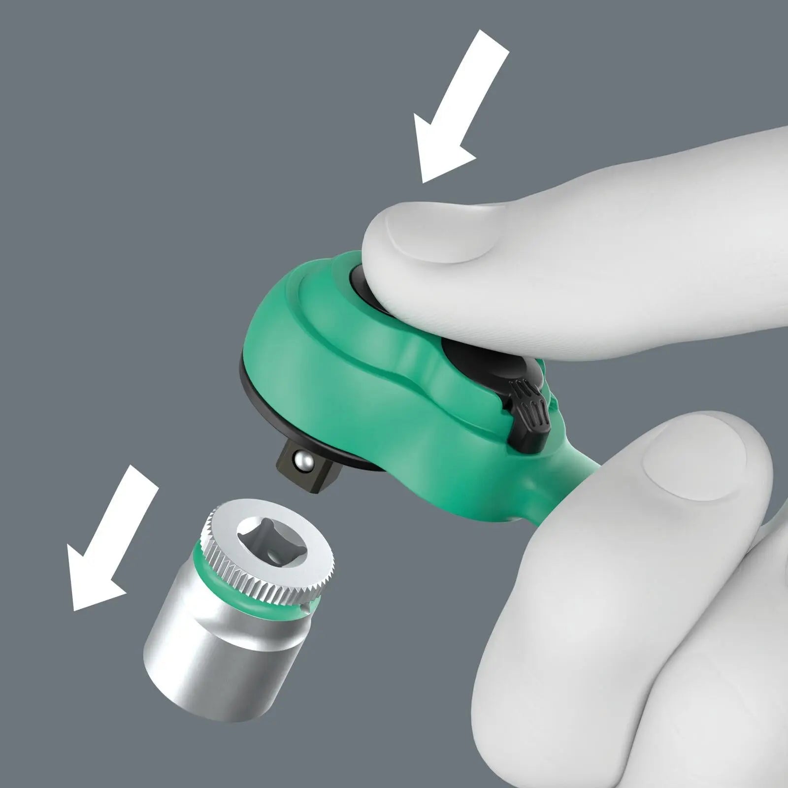 Wera 8100 SA 13 Zyklop Comfort Ratchet Set Reversible 1/4" Drive Metric in Case 15 Pieces White Rose Tools