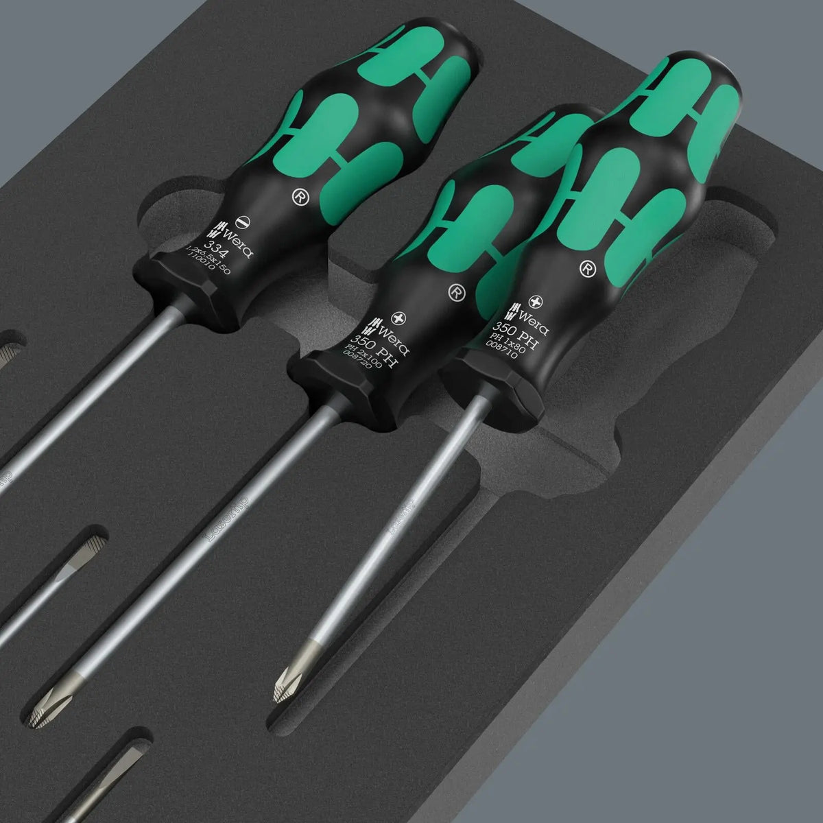 Wera 9717 Foam Insert Kraftform Series 300 Screwdriver Set 1, 7 PiecesĀ White Rose Tools