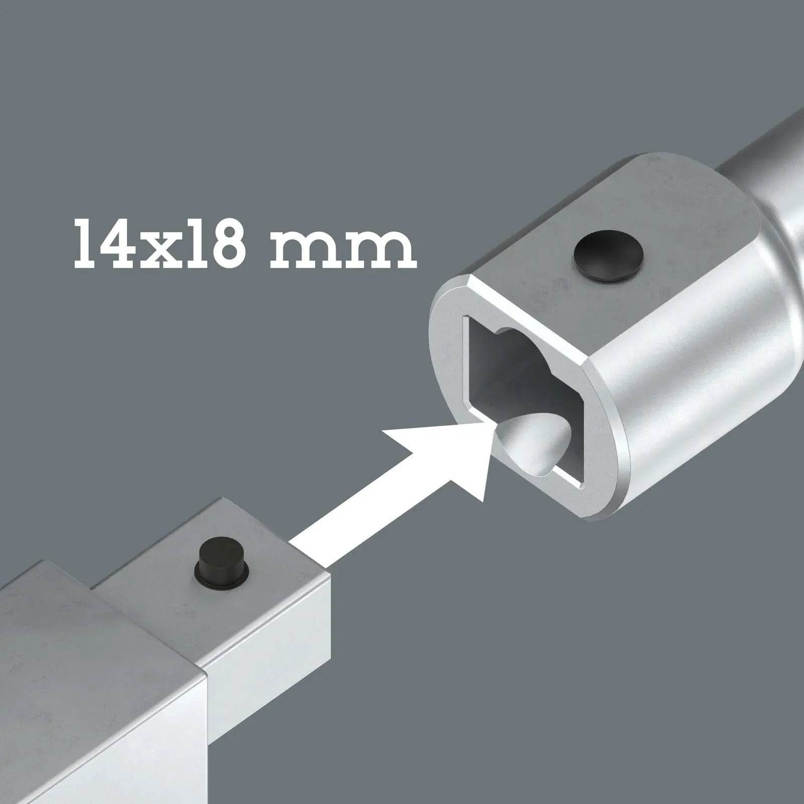 Wera 9999 X-Power Actuation Tool for Insert Tools 14x18mm 600mm Long White Rose Tools