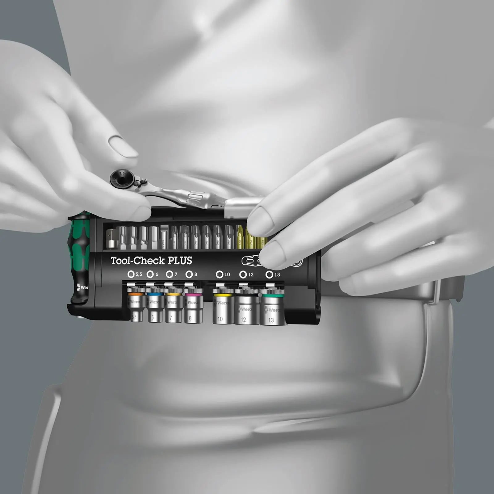 Wera Bicycle Set 3 41 Piece Bit Check Tyre Levers 1/4" Hex Ratchet White Rose Tools