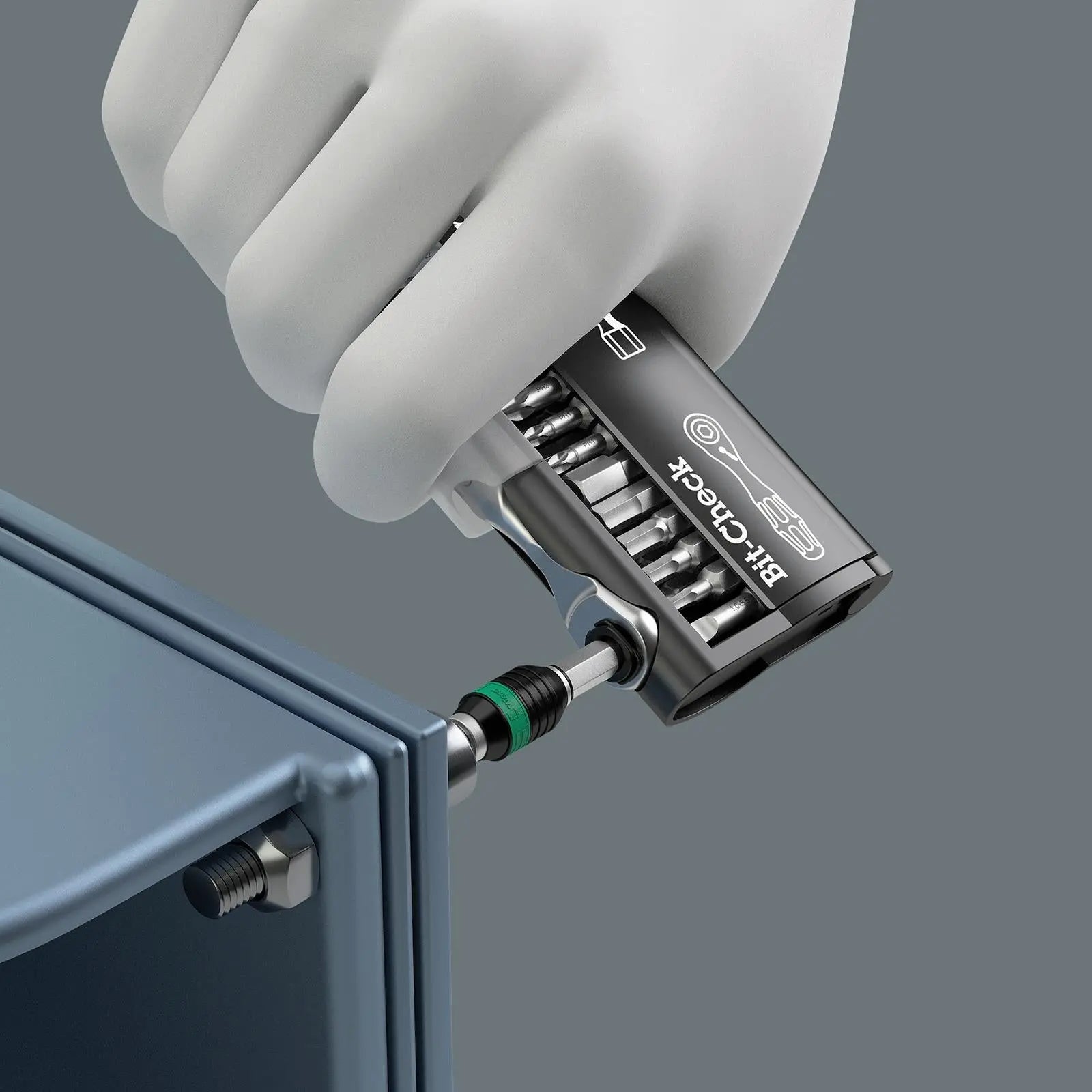 Wera Bicycle Set 3 41 Piece Bit Check Tyre Levers 1/4" Hex Ratchet White Rose Tools