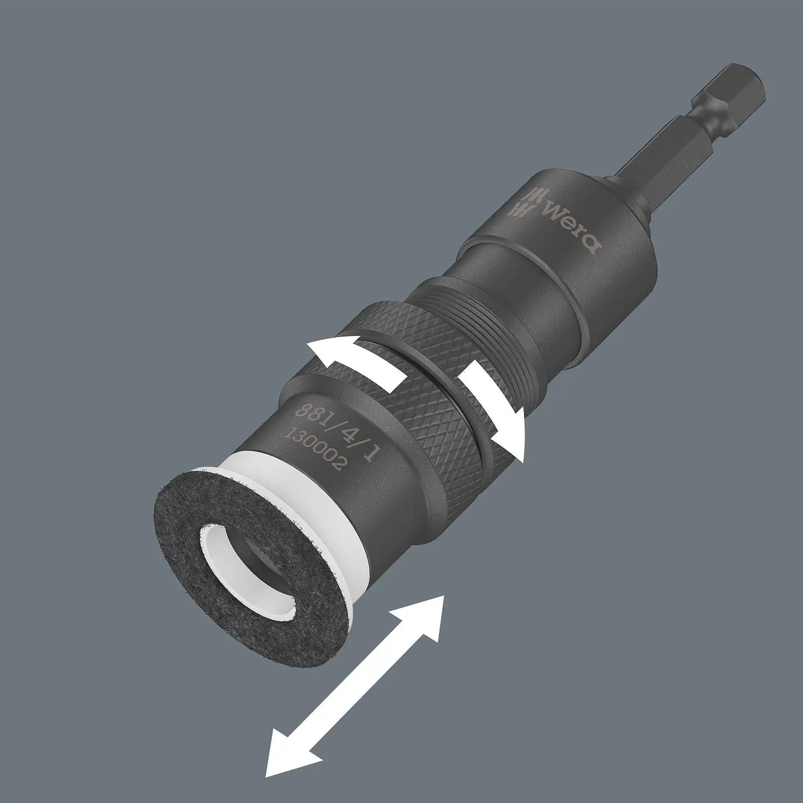 Wera Bit Holder with Variable Screw Depth Limitation 3 Piece 881/4/1 SB