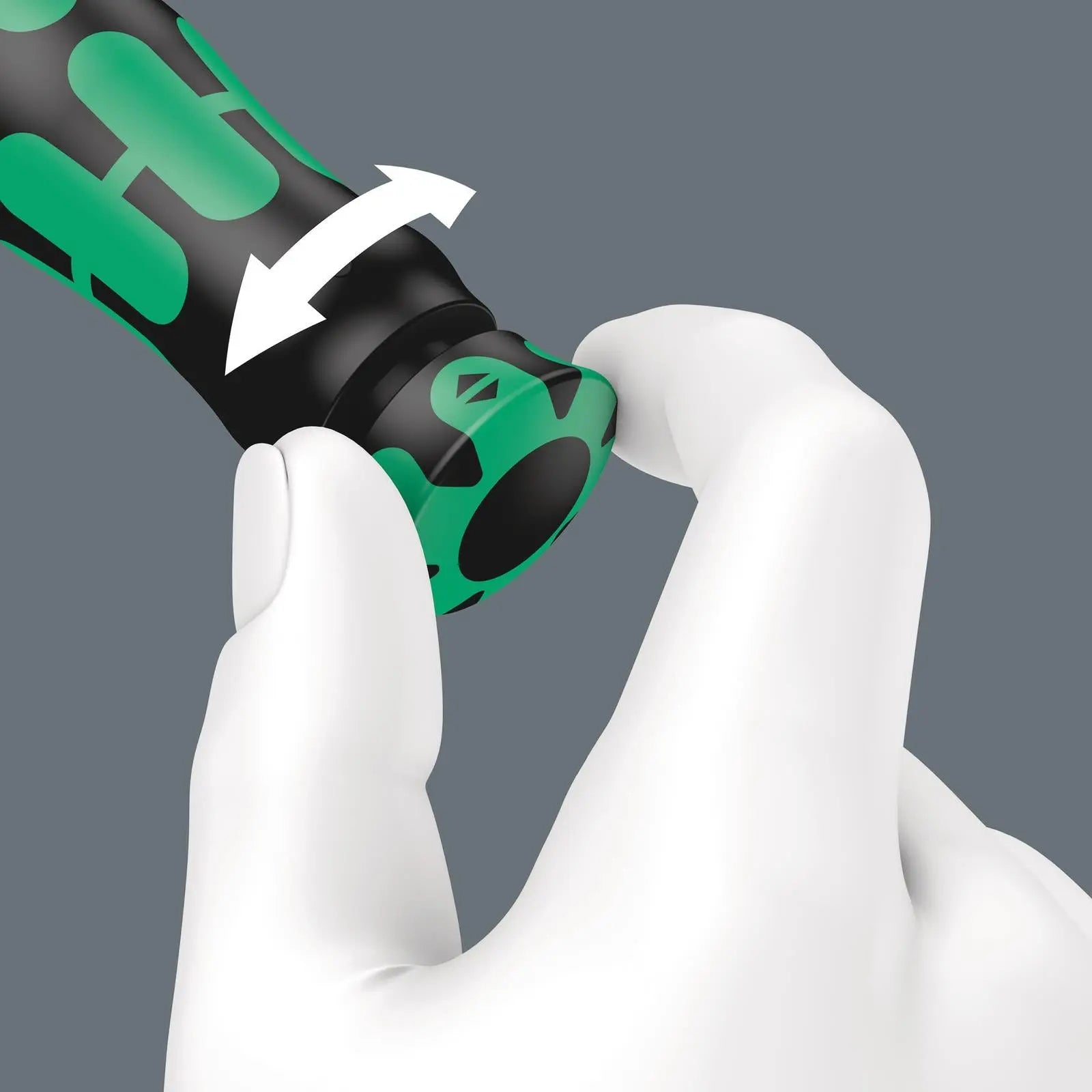 Wera Click Torque Lock Wrench A 6 Reversible Ratchet 2.5-25 Nm 1/4" Hex Clockwise Torque Operation White Rose Tools