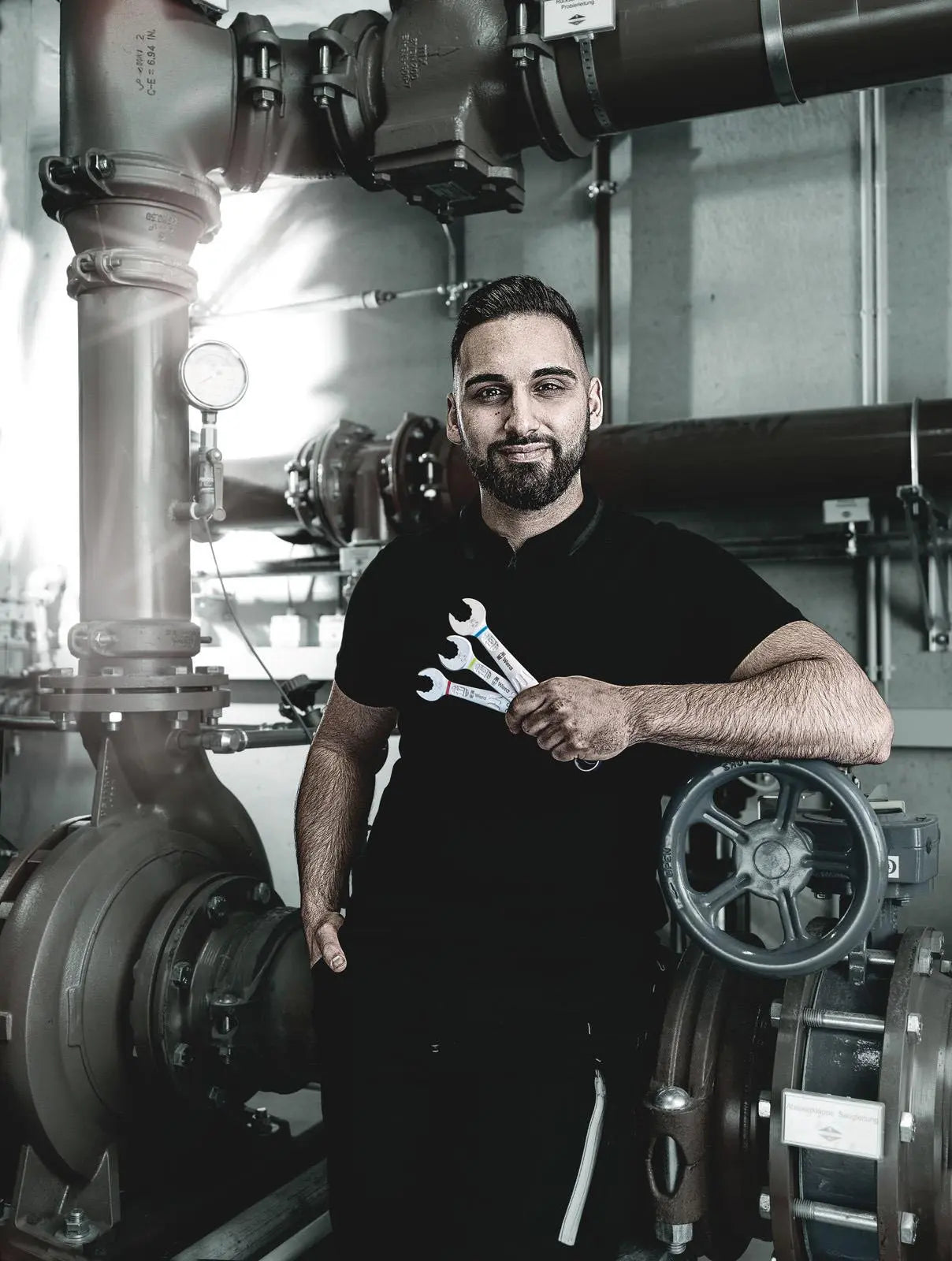 Wera Combination Spanner Wrench Set 6003 Joker 1 9640 Magnetic Rail 11 Pieces 8-19mm White Rose Tools