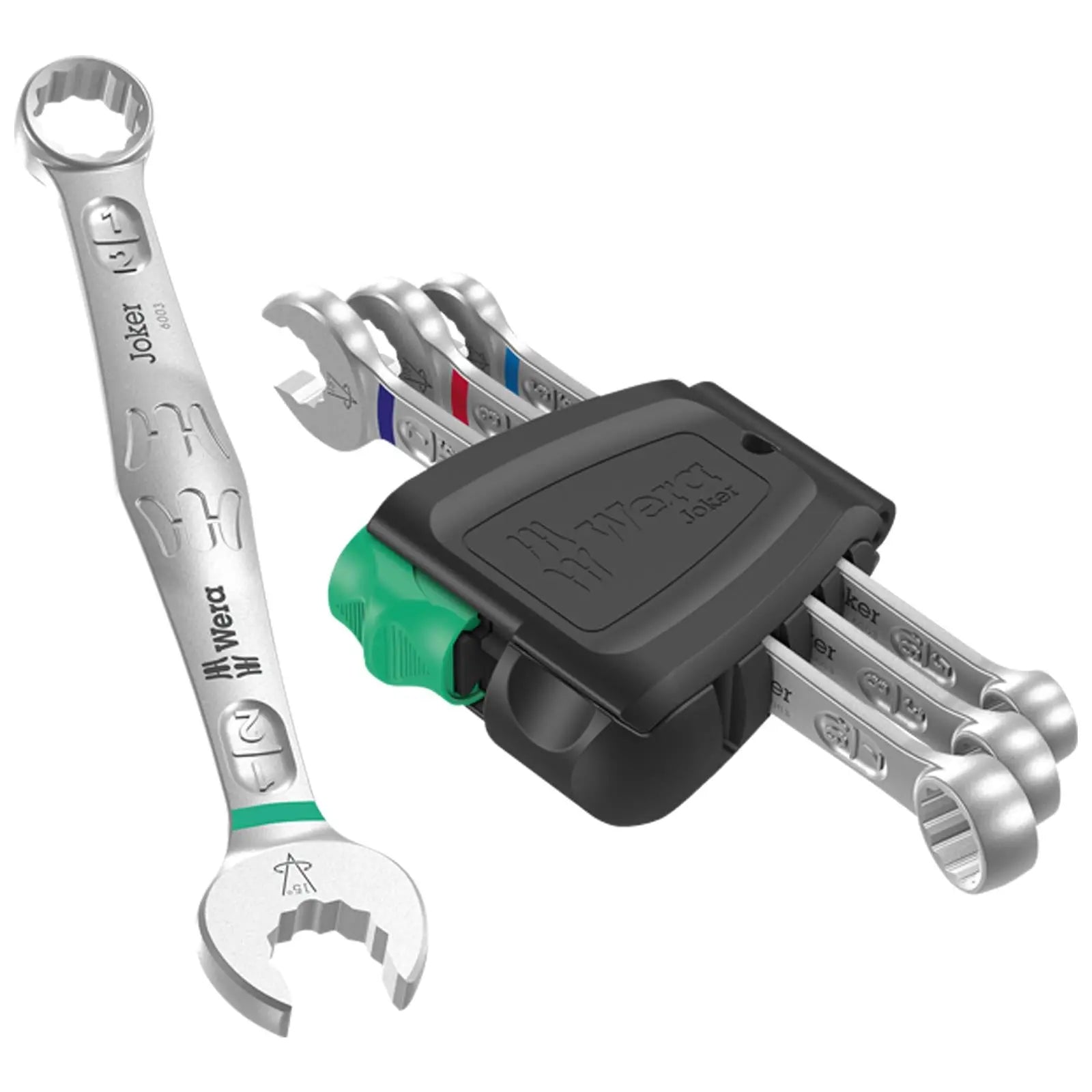 Wera Combination Spanner Wrench Set 6003 Joker 4 Set 1 Imperial 4 Piece 5/16"-1/2 White Rose Tools